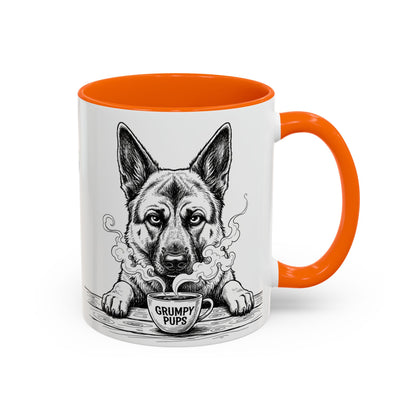 German Shepherd Mug —    Grumpy German Shepherd Coffee Club — Art Print / Mug /
