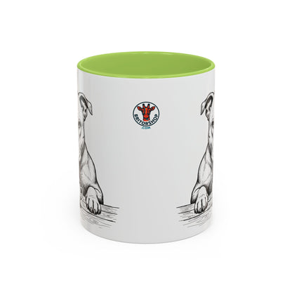 Grumpy Staffordshire Bull Terrier Coffee Club — Art Print / Mug