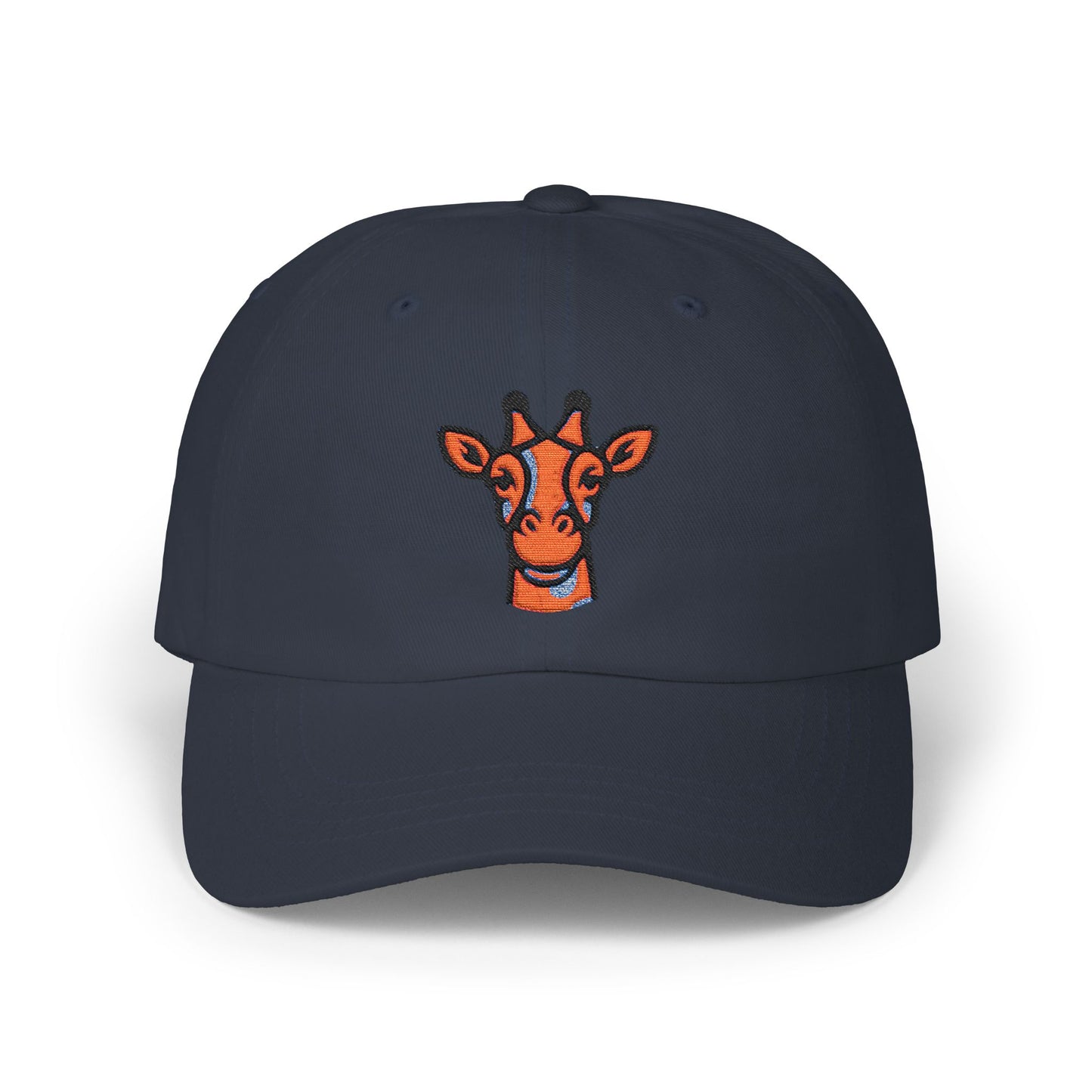 Dad Cap - Giraffe Head and Britor Shop Logo Embroidered Design