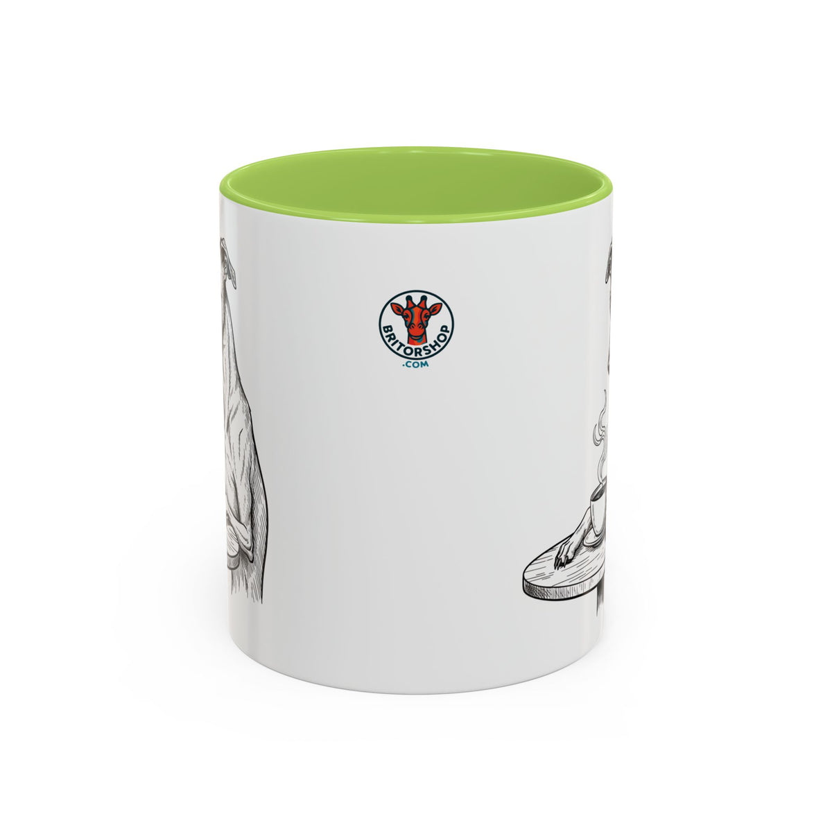 Grumpy Whippet Coffee Club — Art Print / Mug