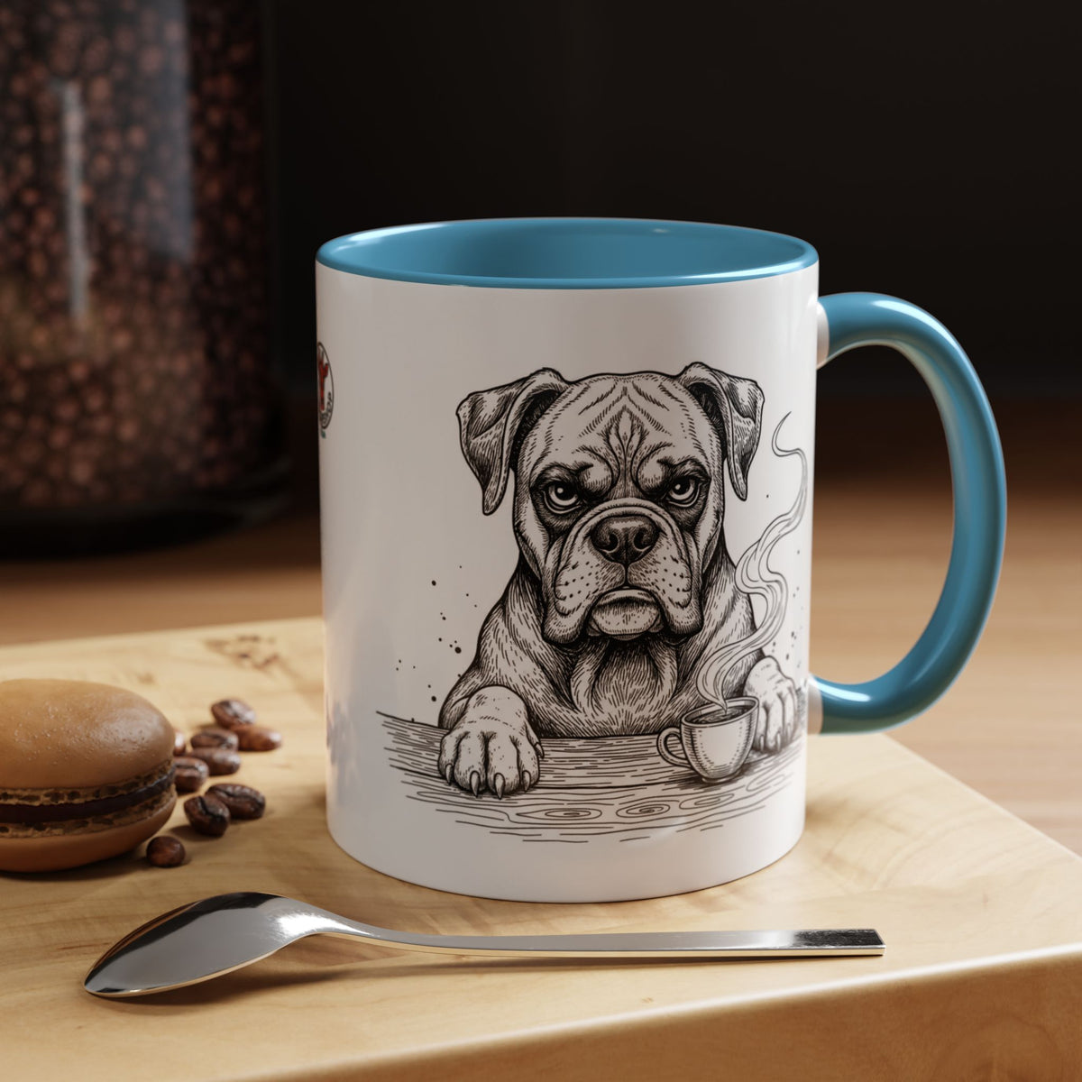 Grumpy Boxer Coffee Club — Art Print / Mug /