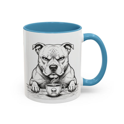 Grumpy Staffordshire Bull Terrier Coffee Club — Art Print / Mug