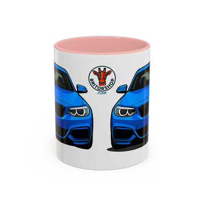 Coffee Mug - Bmw M240i F22 B58 M Performance Estoril Blue Design