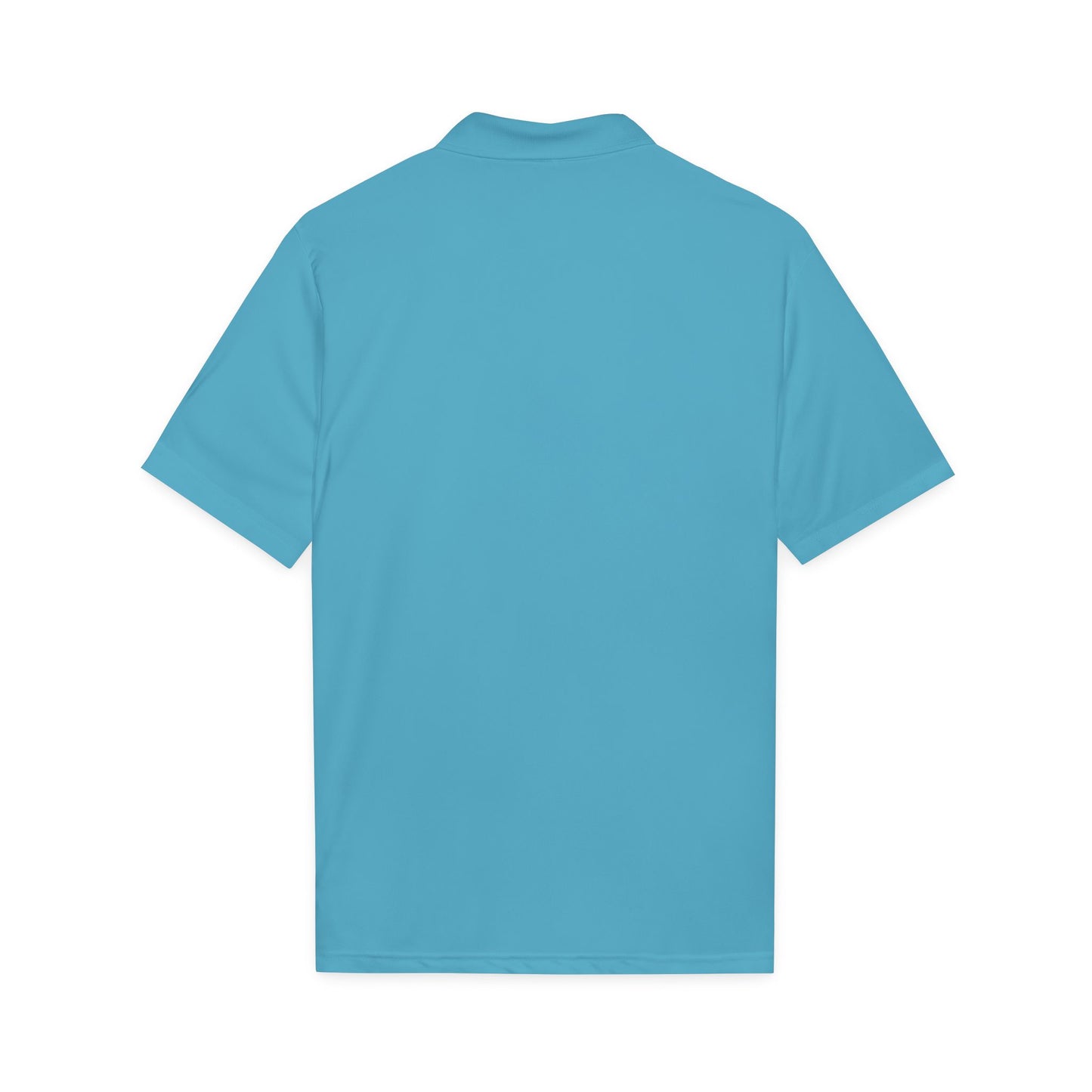 Embroidered Giraffe Polo Shirt — Lightweight White Performance Golf Polo