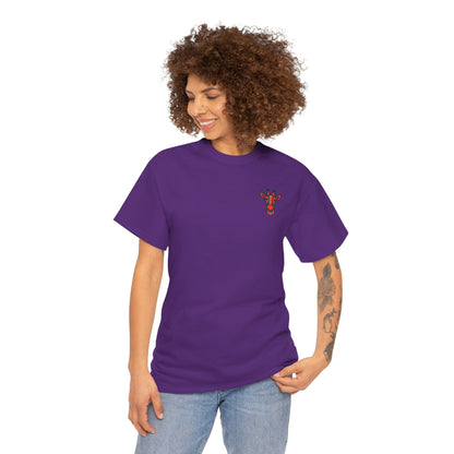 Britor classic logo Giraffe  Patch Tee — Small Chest Embroidered Giraffe Graphic T-Shirt