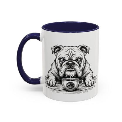 Grumpy Bulldog Coffee Club — Art Print / Mug /