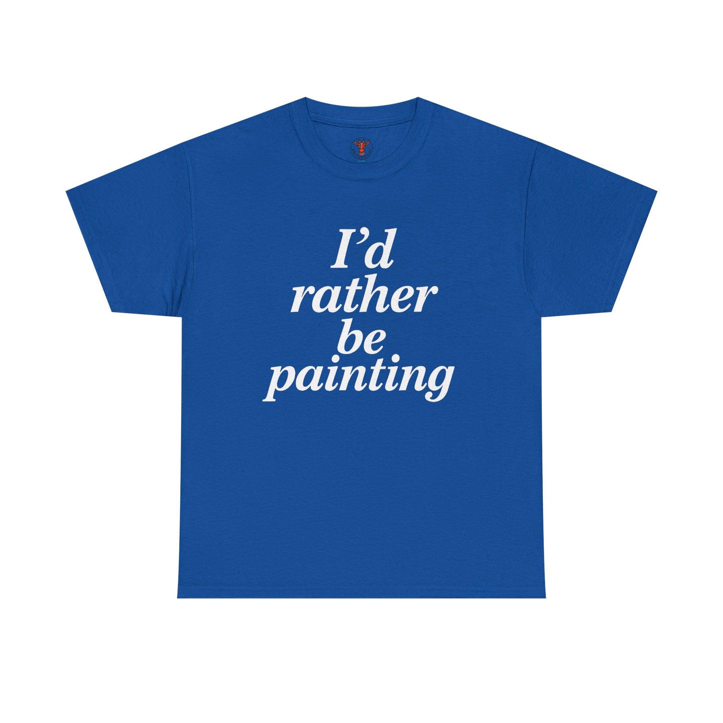 Art Lover's Unisex Heavy Cotton Tee - I'd Rather Be Painting, Gift for Artists, Creative Expression Shirt, Casual Wear, Art Enthusiast [...]