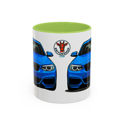 Coffee Mug - Bmw M240i F22 B58 M Performance Estoril Blue Design