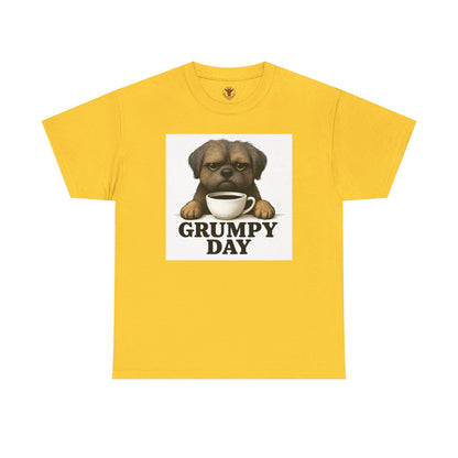 Shorkie Grumpy Dog Unisex Heavy Cotton Tee, Funny Pet Lover Shirt, Gift for Dog Owners, Humor T-Shirt, Cute Casual Wear