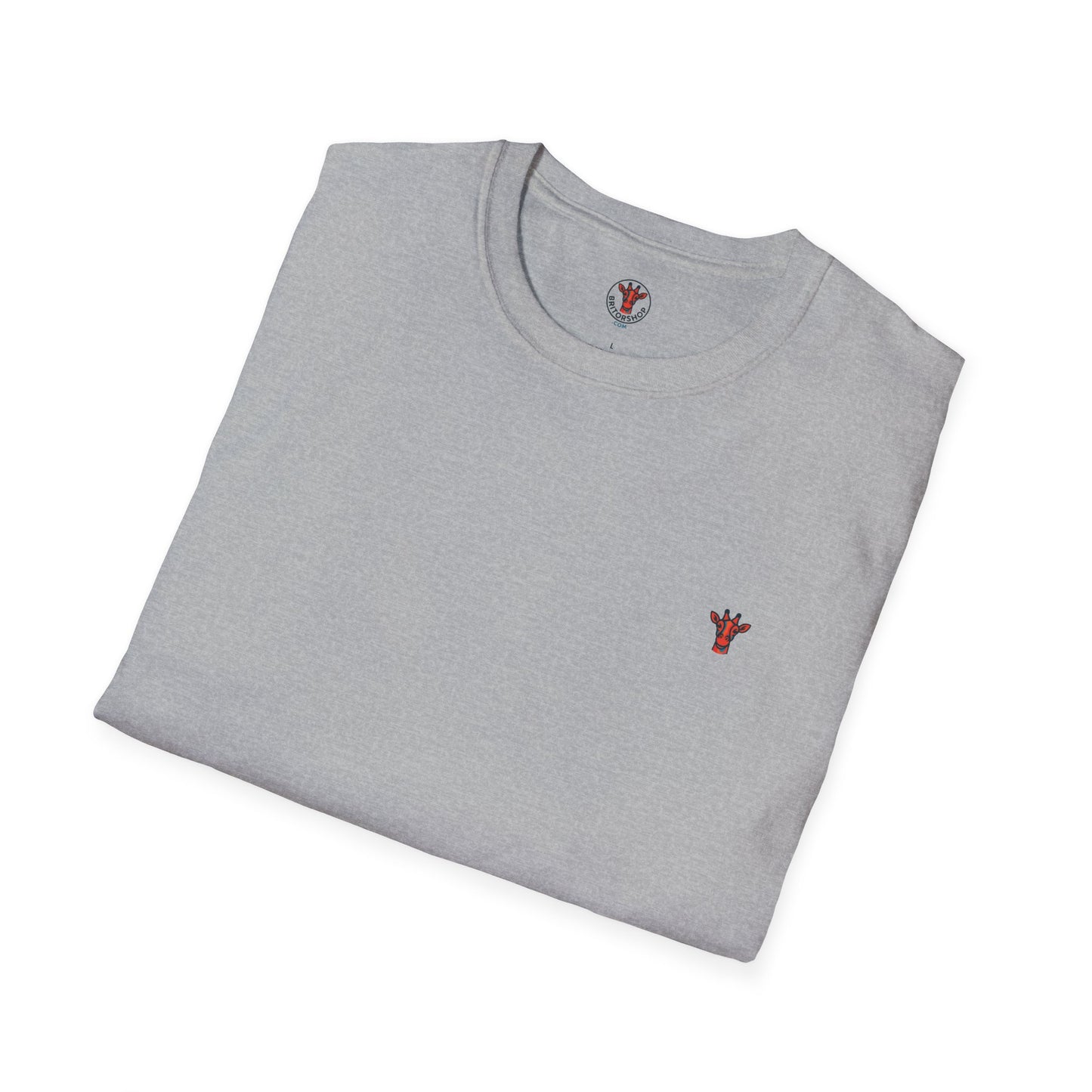 Minimal Crown Chest-Embroidered T-Shirt