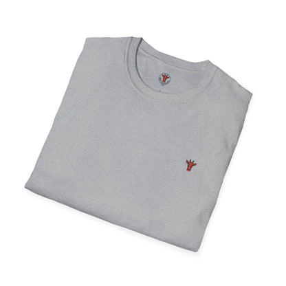 Minimal Crown Chest-Embroidered T-Shirt