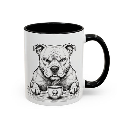 Grumpy Staffordshire Bull Terrier Coffee Club — Art Print / Mug