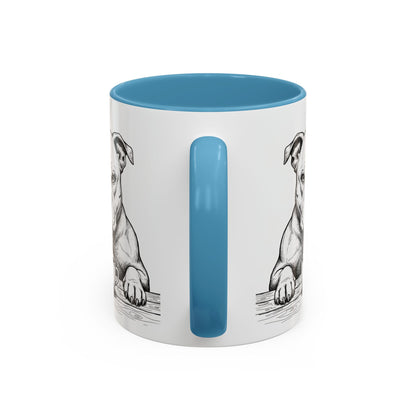 Grumpy Staffordshire Bull Terrier Coffee Club — Art Print / Mug