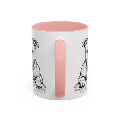 Grumpy Staffordshire Bull Terrier Coffee Club — Art Print / Mug