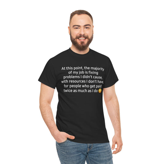 Smiley Face Unisex Heavy Cotton Tee - Casual Shirt, Trendy T-Shirt, Gift for Friends, Summer Outfit, Streetwear