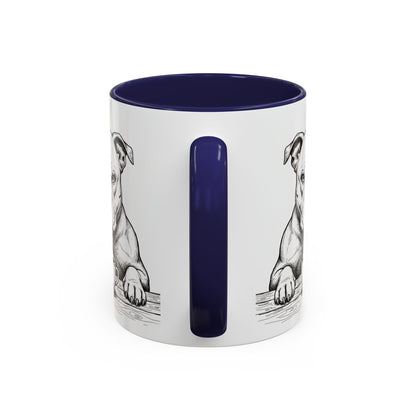 Grumpy Staffordshire Bull Terrier Coffee Club — Art Print / Mug