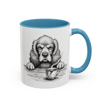 Grumpy Cocker Spaniel Coffee Club — Art Print / Mug