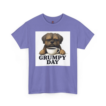 Shorkie Grumpy Dog Unisex Heavy Cotton Tee, Funny Pet Lover Shirt, Gift for Dog Owners, Humor T-Shirt, Cute Casual Wear