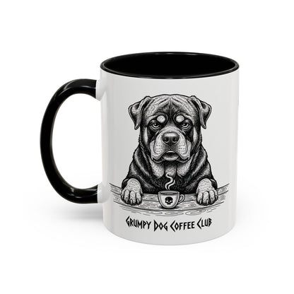  Grumpy Rottweiler Coffee Club — Art Print / Mug