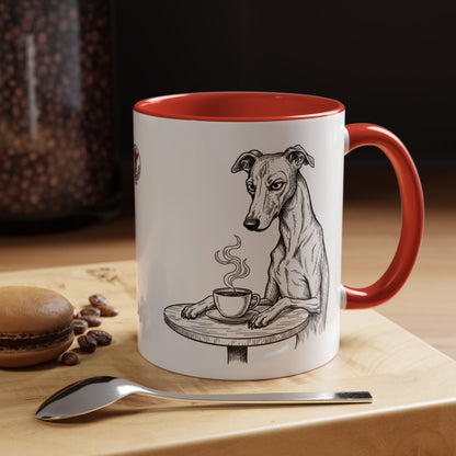 Grumpy Whippet Coffee Club — Art Print / Mug