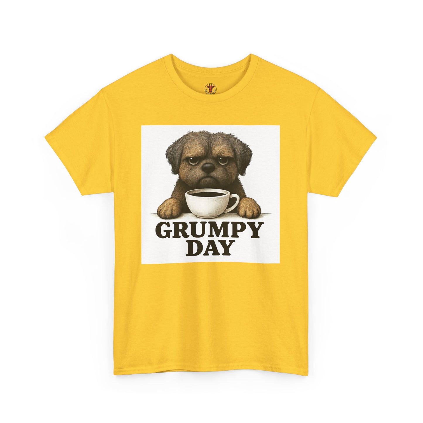 Shorkie Grumpy Dog Unisex Heavy Cotton Tee, Funny Pet Lover Shirt, Gift for Dog Owners, Humor T-Shirt, Cute Casual Wear