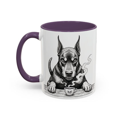 Grumpy Doberman Coffee Club — Art Print / Mug
