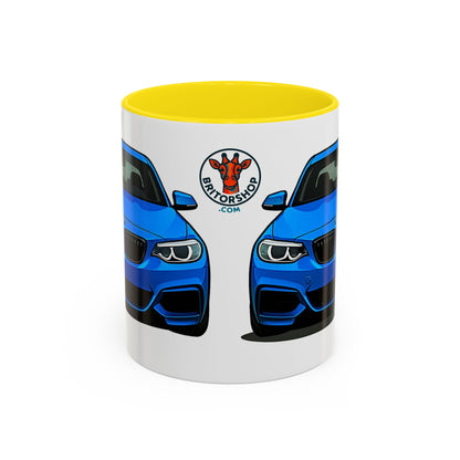 Coffee Mug - Bmw M240i F22 B58 M Performance Estoril Blue Design