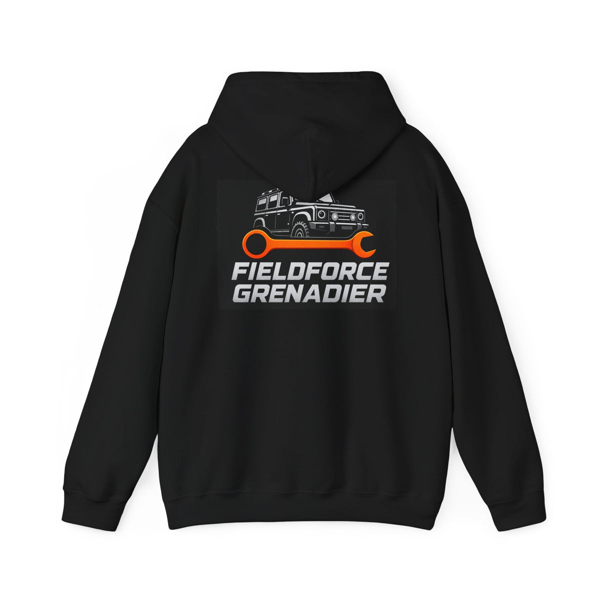 Fieldforce Grenadier Hoodie — Off‑Road Truck Wrench Logo Pullover