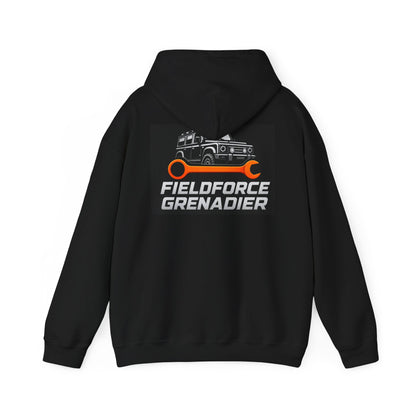 Fieldforce Grenadier Hoodie — Off‑Road Truck Wrench Logo Pullover