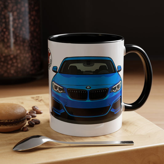Coffee Mug - Bmw M240i F22 B58 M Performance Estoril Blue Design