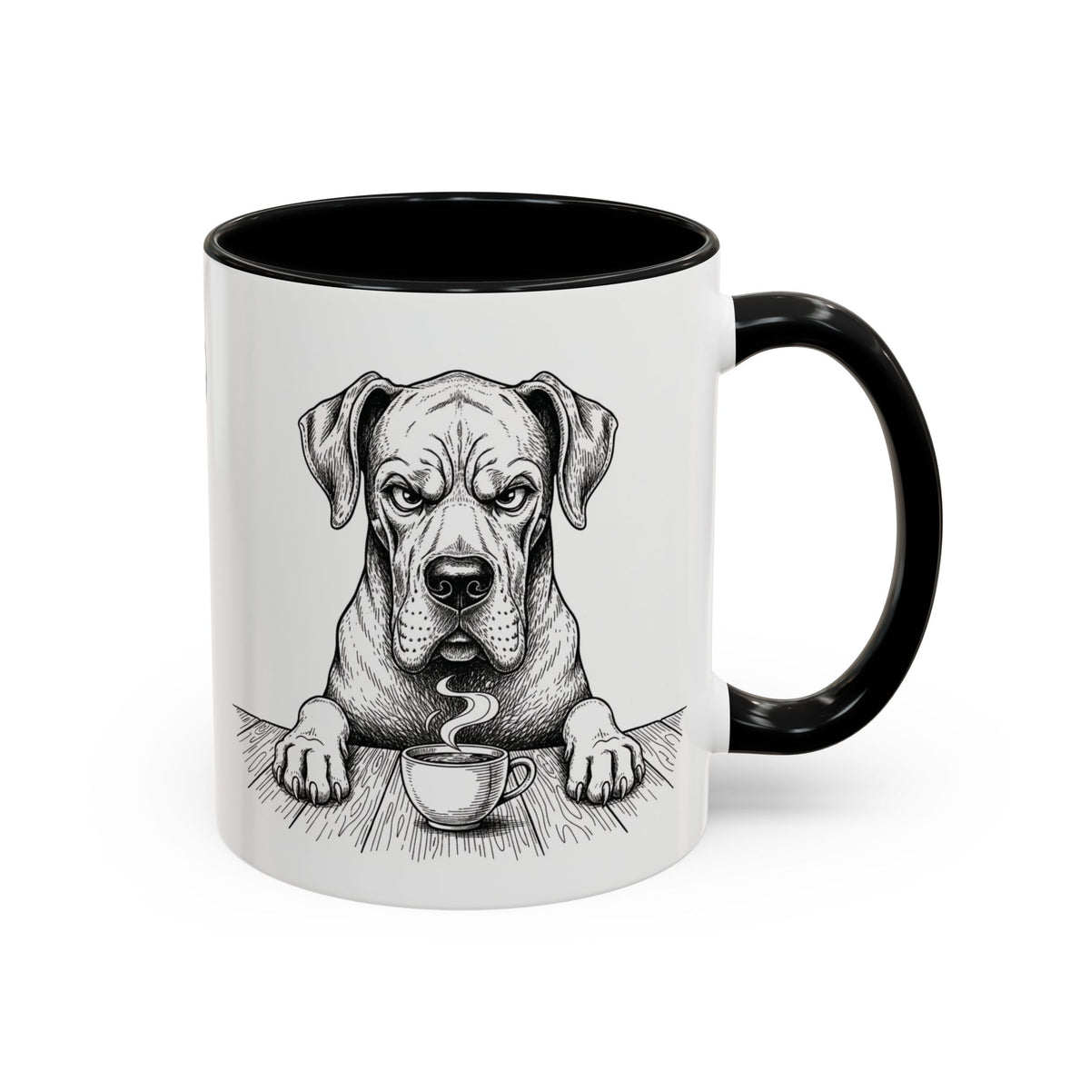 Grumpy Great Dane Coffee Club — Art Print / Mug