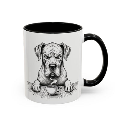 Grumpy Great Dane Coffee Club — Art Print / Mug