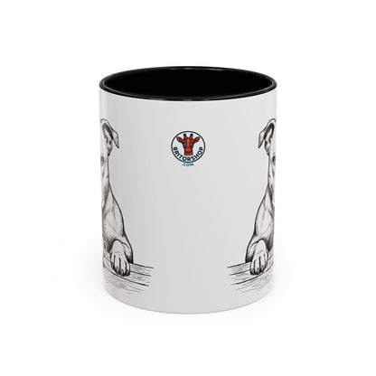 Grumpy Staffordshire Bull Terrier Coffee Club — Art Print / Mug