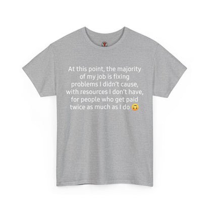 Smiley Face Unisex Heavy Cotton Tee - Casual Shirt, Trendy T-Shirt, Gift for Friends, Summer Outfit, Streetwear