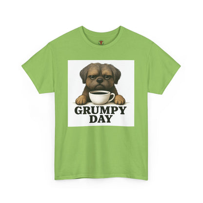 Shorkie Grumpy Dog Unisex Heavy Cotton Tee, Funny Pet Lover Shirt, Gift for Dog Owners, Humor T-Shirt, Cute Casual Wear