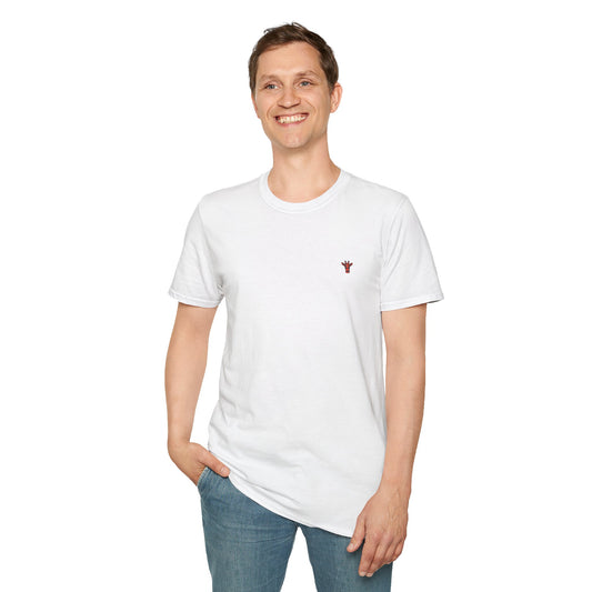Minimal Crown Chest-Embroidered T-Shirt
