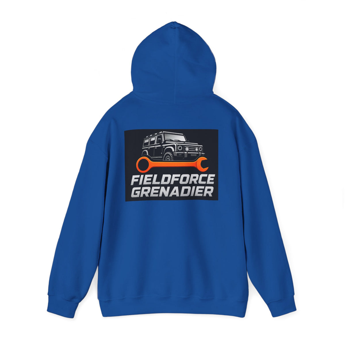 Fieldforce Grenadier Hoodie — Off‑Road Truck Wrench Logo Pullover