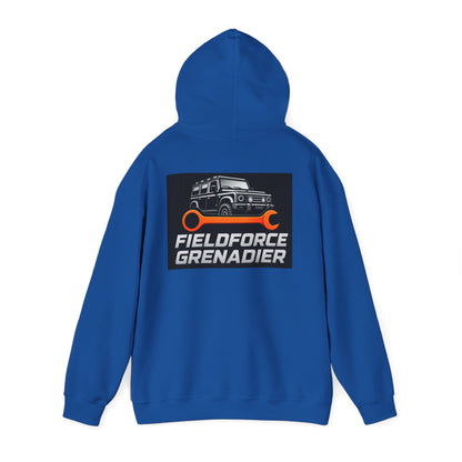 Fieldforce Grenadier Hoodie — Off‑Road Truck Wrench Logo Pullover