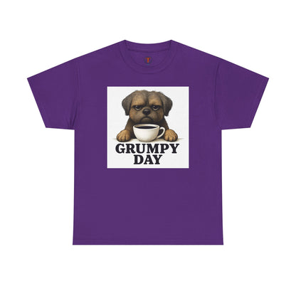 Shorkie Grumpy Dog Unisex Heavy Cotton Tee, Funny Pet Lover Shirt, Gift for Dog Owners, Humor T-Shirt, Cute Casual Wear