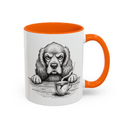Grumpy Cocker Spaniel Coffee Club — Art Print / Mug