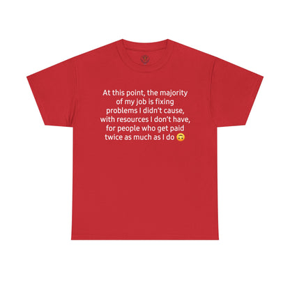 Smiley Face Unisex Heavy Cotton Tee - Casual Shirt, Trendy T-Shirt, Gift for Friends, Summer Outfit, Streetwear
