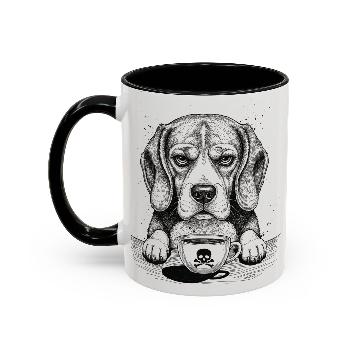 Grumpy Beagle Coffee Club — Art Print / Mug /