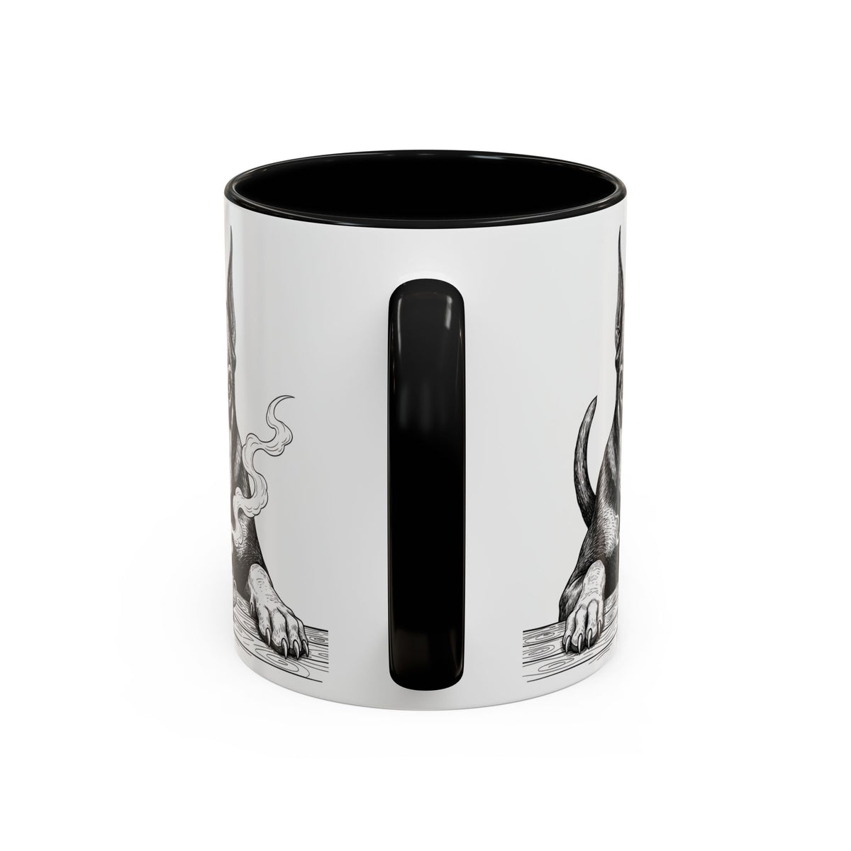 Grumpy Doberman Coffee Club — Art Print / Mug