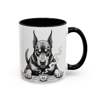 Grumpy Doberman Coffee Club — Art Print / Mug