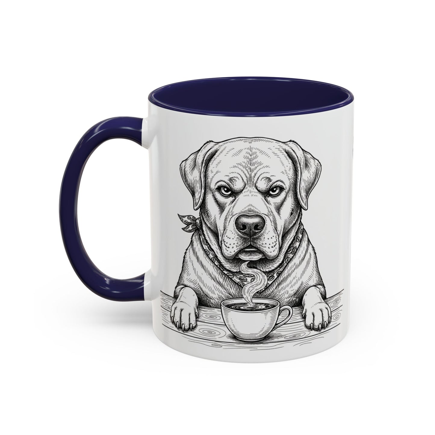 Grumpy Labrador Coffee Club — Art Print / Mug