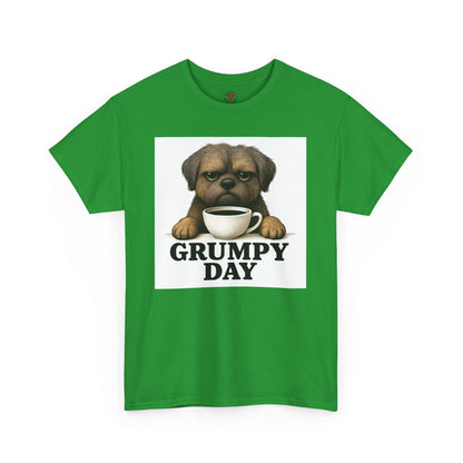 Shorkie Grumpy Dog Unisex Heavy Cotton Tee, Funny Pet Lover Shirt, Gift for Dog Owners, Humor T-Shirt, Cute Casual Wear