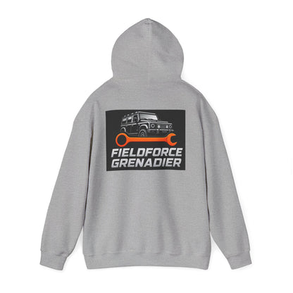 Fieldforce Grenadier Hoodie — Off‑Road Truck Wrench Logo Pullover