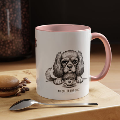 Grumpy Cavalier King Charles Spaniel Coffee Club — Art Print / Mug /