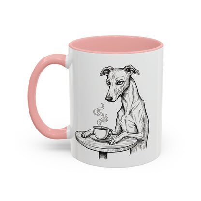 Grumpy Whippet Coffee Club — Art Print / Mug