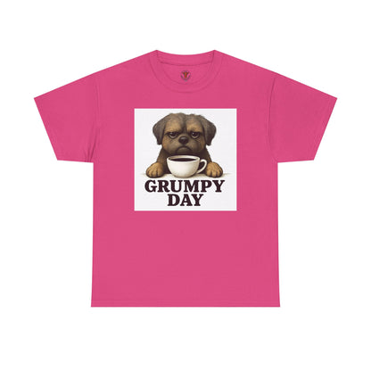 Shorkie Grumpy Dog Unisex Heavy Cotton Tee, Funny Pet Lover Shirt, Gift for Dog Owners, Humor T-Shirt, Cute Casual Wear